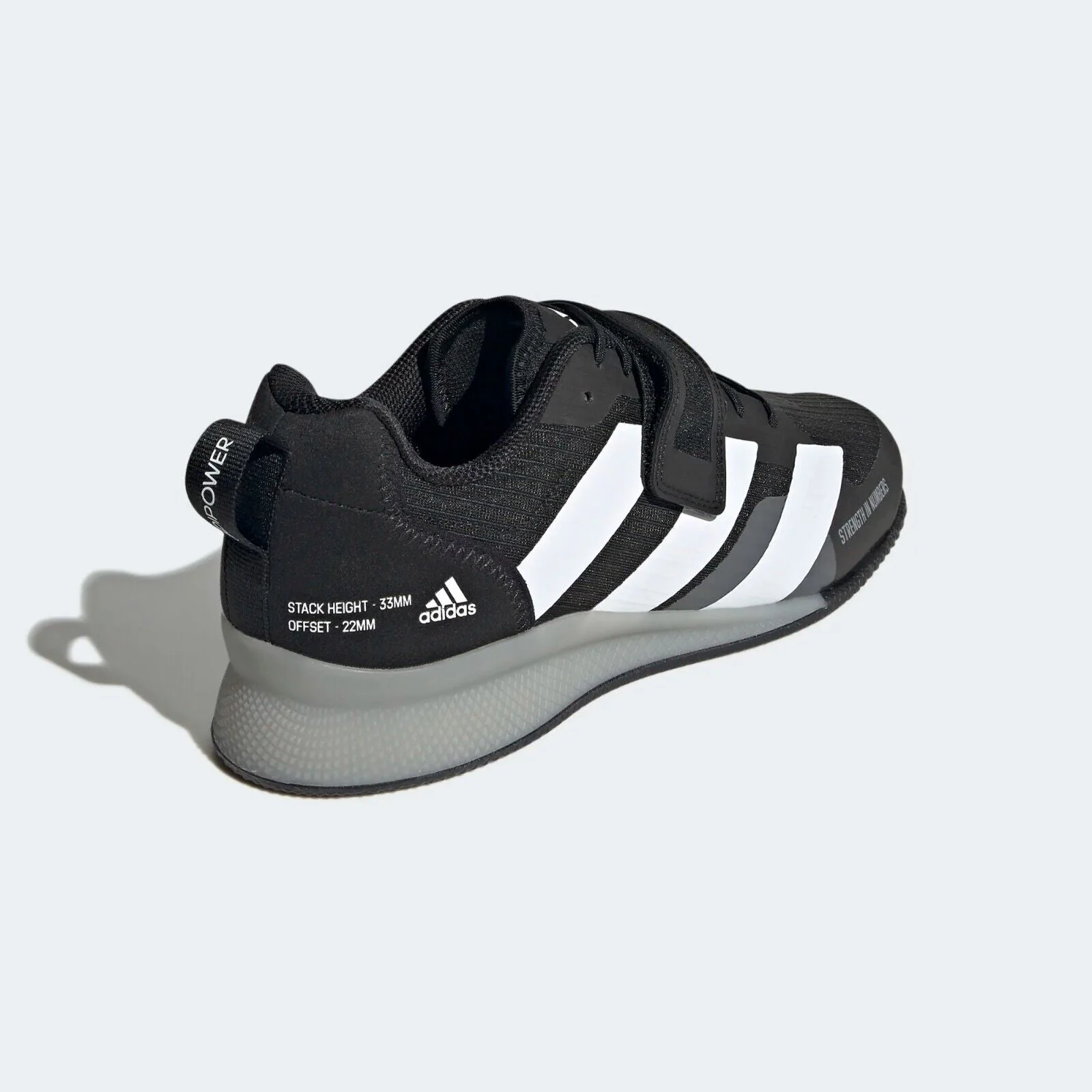 adidas Mens Adipower III Squat Shoes Black Weightlifting - Image 3