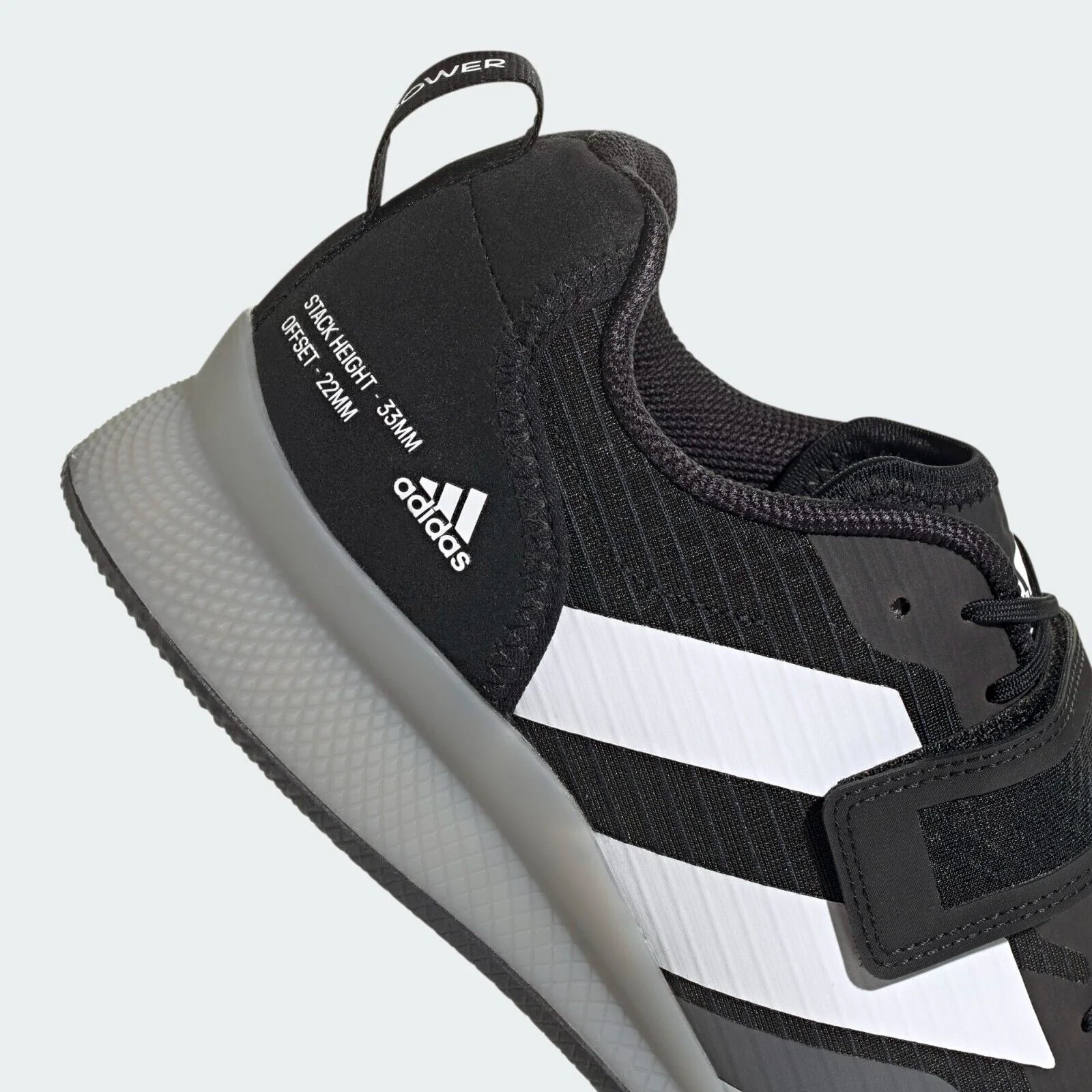 adidas Mens Adipower III Squat Shoes Black Weightlifting - Image 4