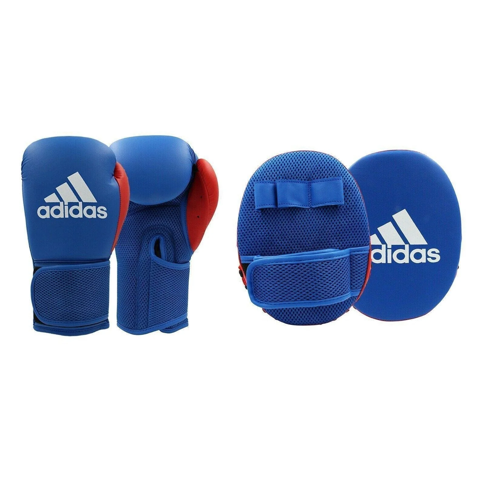 adidas Boxing Gloves & Focus Mitts Beginners Set Kids Adults - Image 3