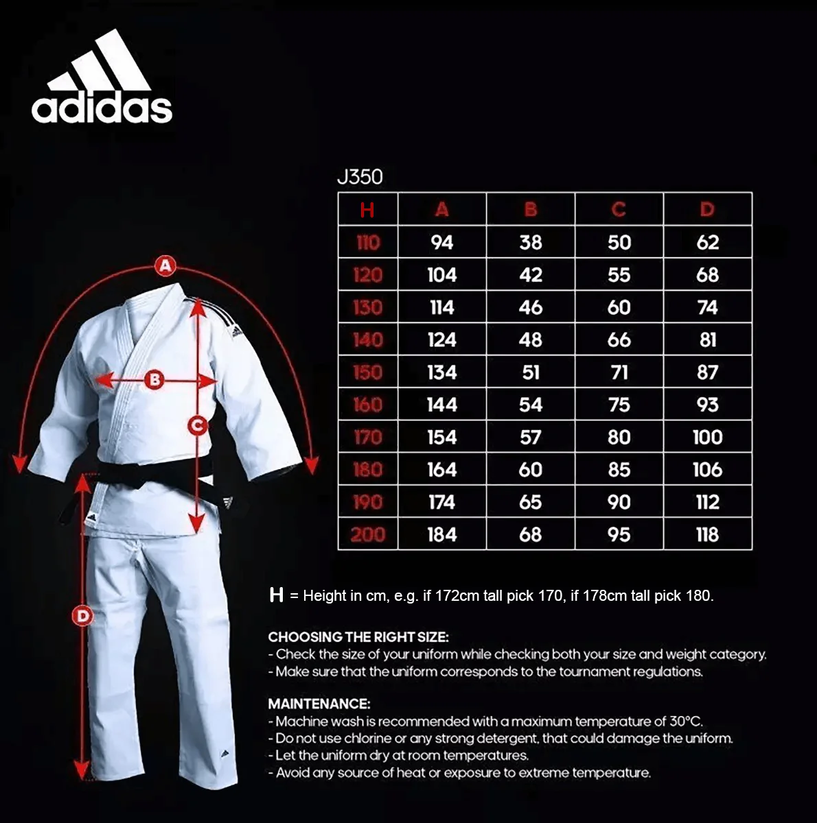 adidas Judo Gi Club J350 Uniform 350g Suit & White Belt - Image 5