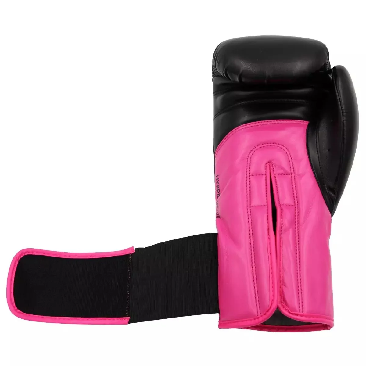 adidas Hybrid 100 Womens Boxing Gloves Black & Pink - Image 7