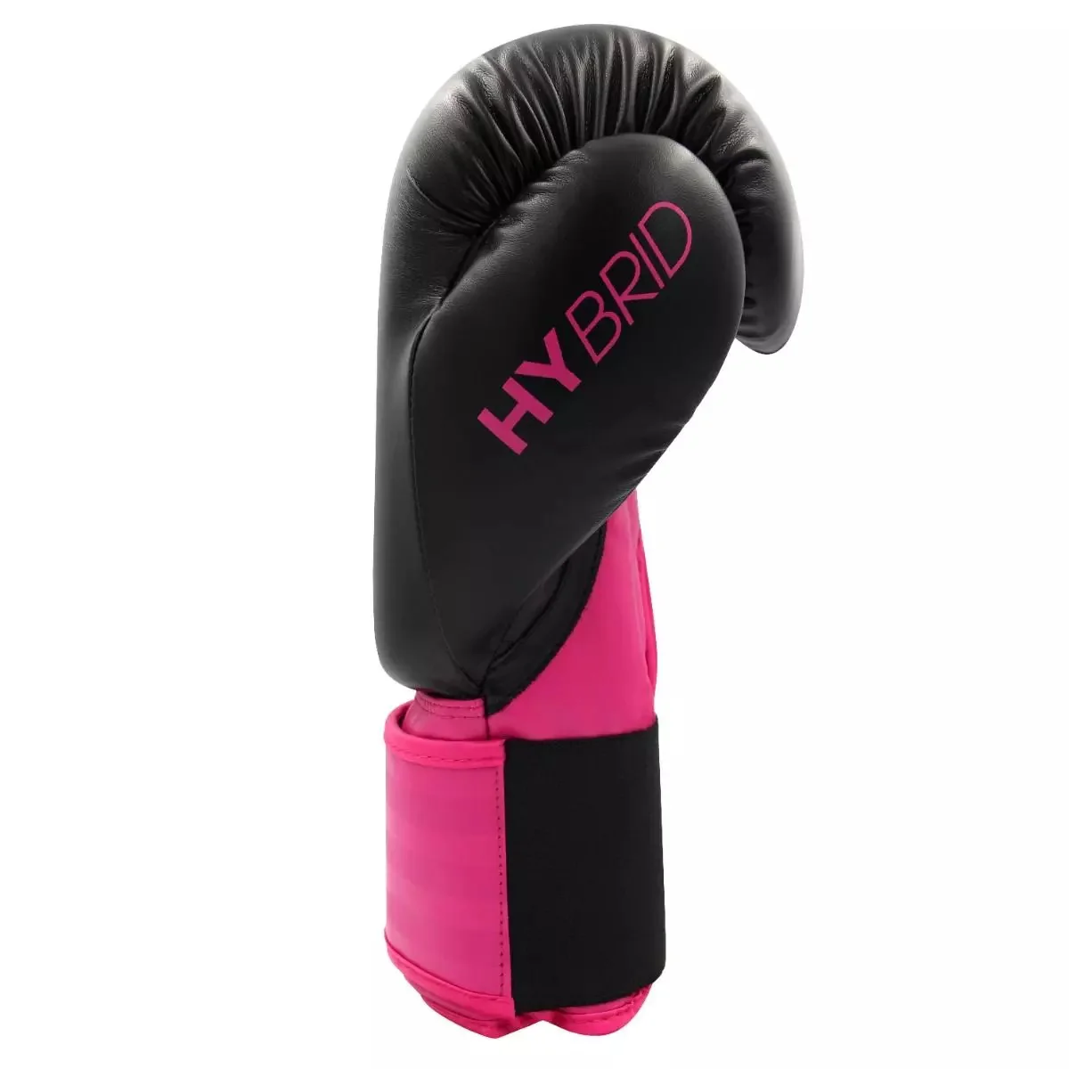 adidas Hybrid 100 Womens Boxing Gloves Black & Pink - Image 8