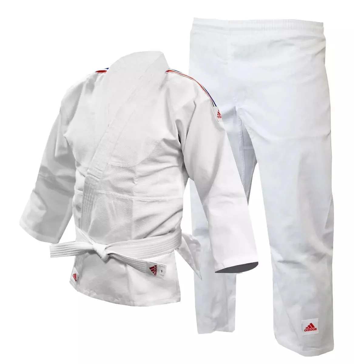 adidas J250 Kids Judo Uniform Gi 9oz Suit + White Belt - Image 3