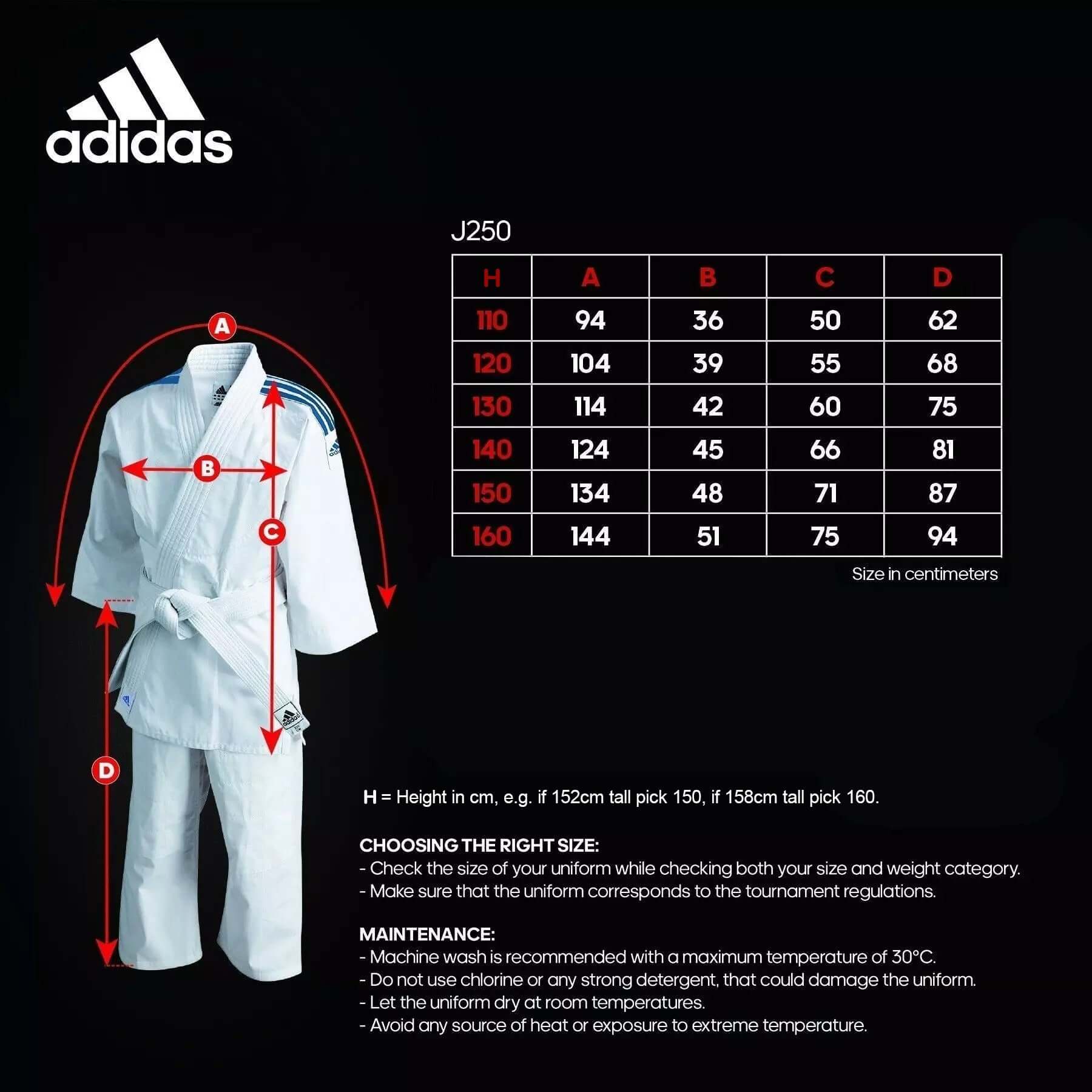 adidas J250 Kids Judo Uniform Gi 9oz Suit + White Belt - Image 4