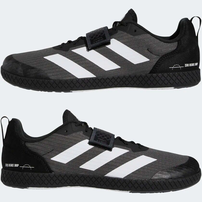 adidas Total Weightlifting Shoes Deadlift Black Mens - Image 6