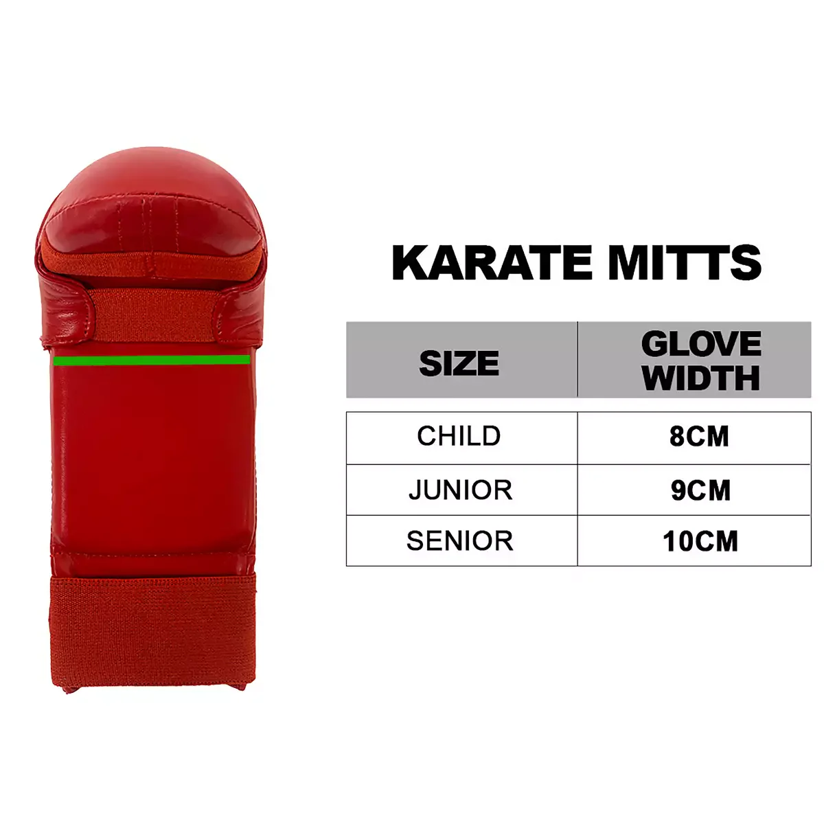 Cimac Competition Karate Mitts Gloves With Thumb - Image 4