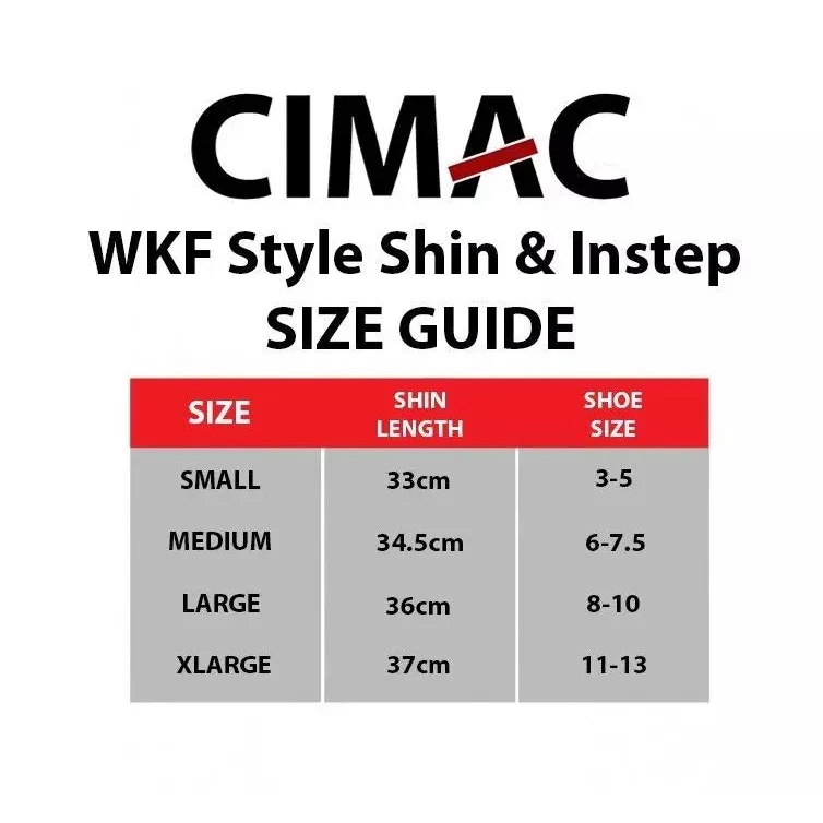 Cimac Karate Shin & Instep Guards Removable Foot WKF Style - Image 4