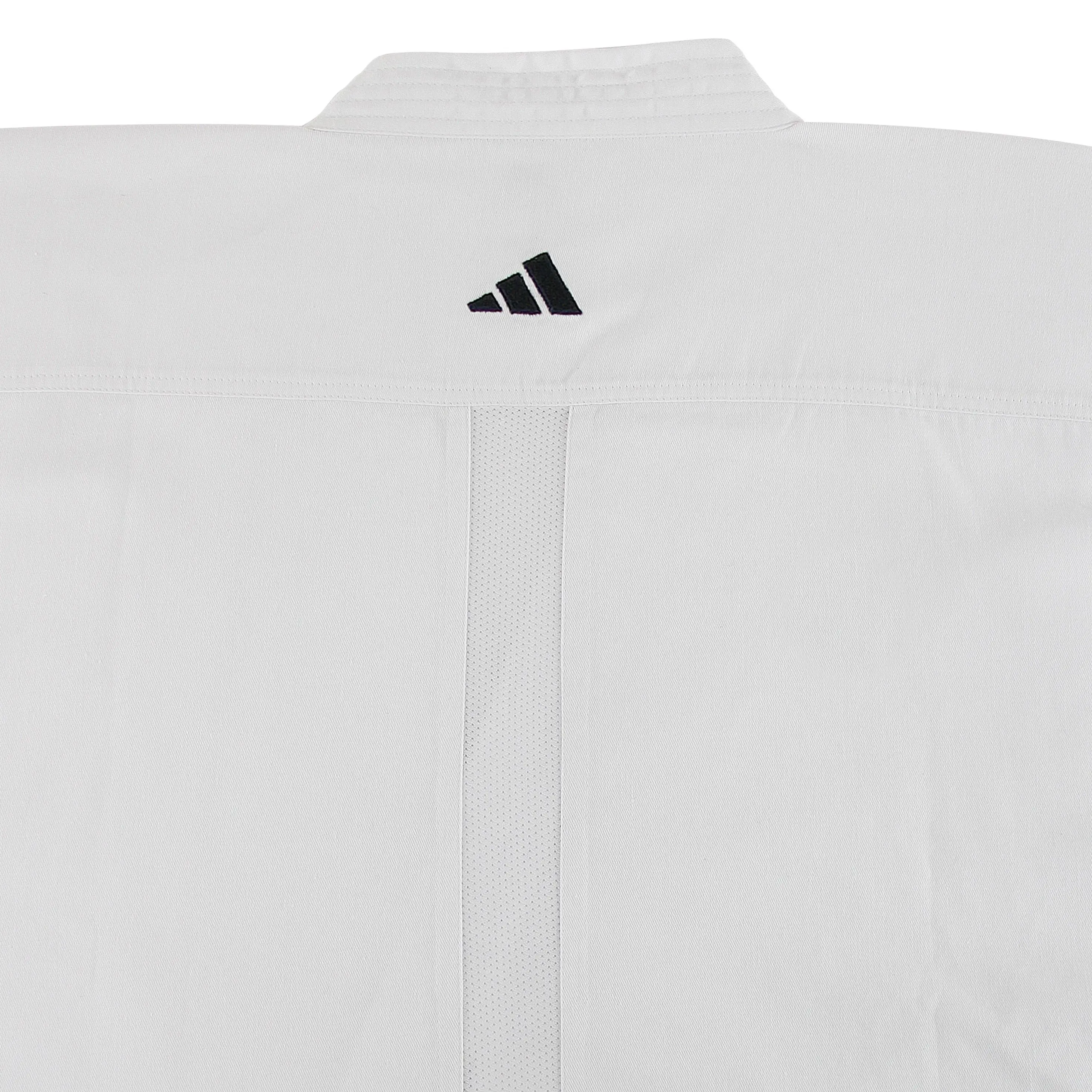 adidas Kids Karate Gi WKF Club Suit 8oz Polycotton White - Image 3